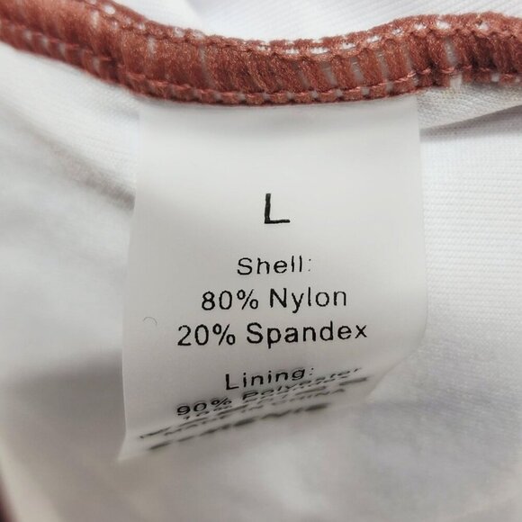 Rust Brown One-Piece Swimsuit Womens Adjustable Straps Eomenie - Size L - Picture 2 of 5